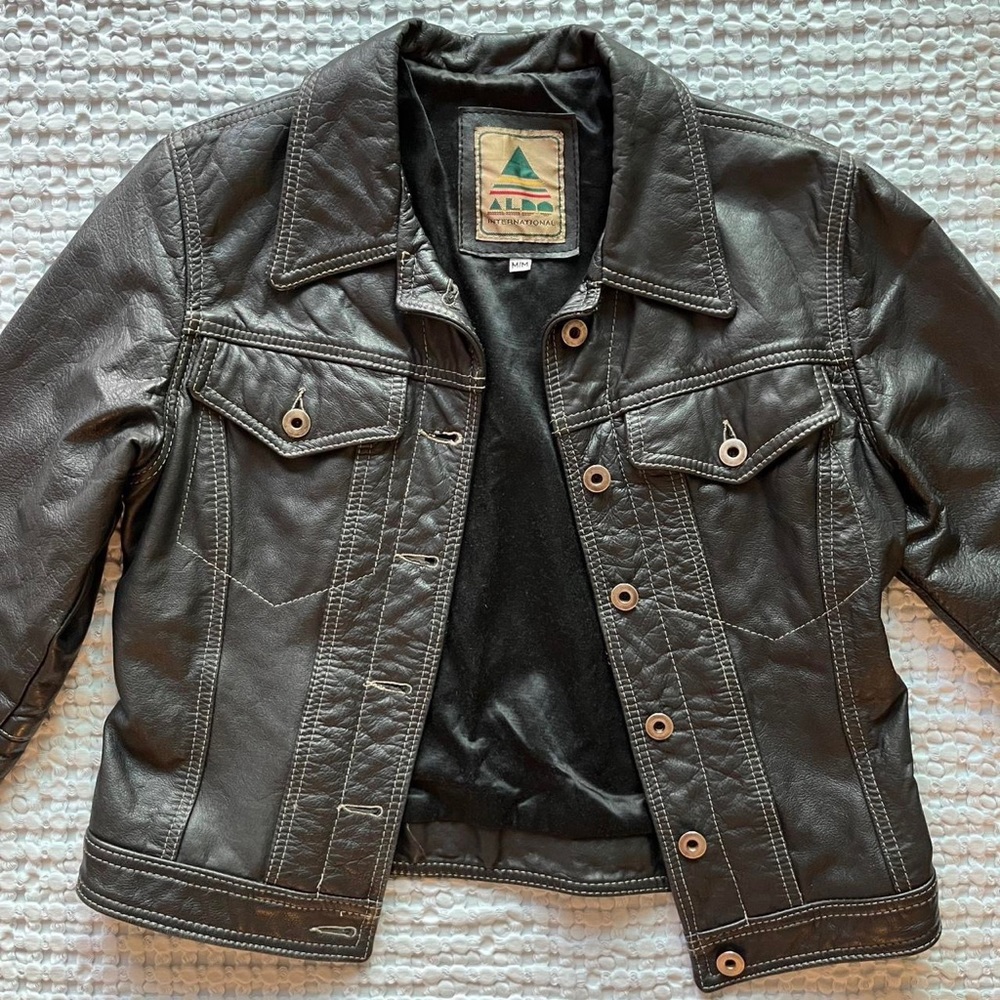 Vintage Aldo Leather Jacket